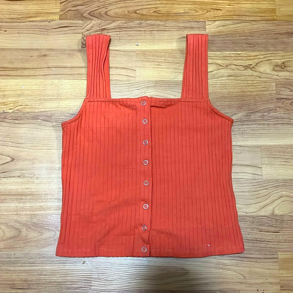 Women’s orange crop top